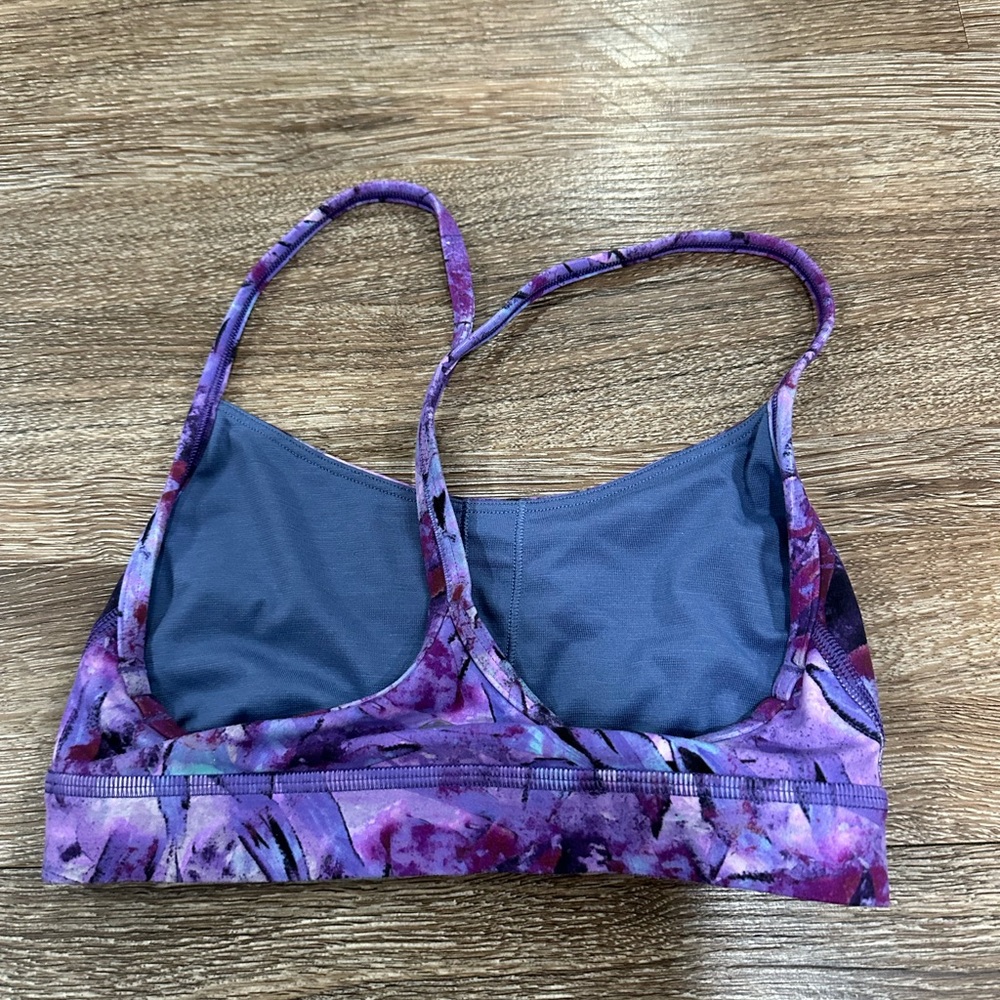 LuLu purple bra discontinued print worn once